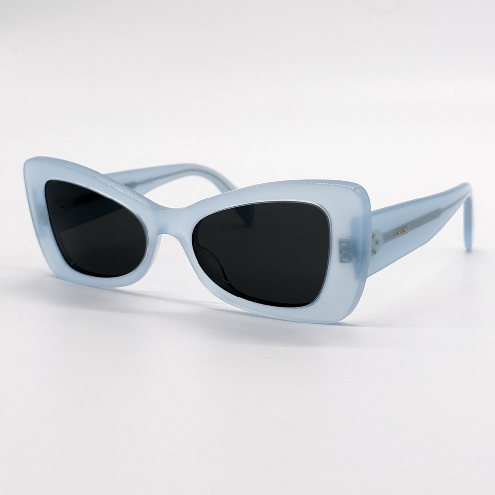 NEW CELINE CL40236I 84A BUTTERFLY BLUE GREY WOMEN SUNGLASSES CELINE - Picture 3 of 9